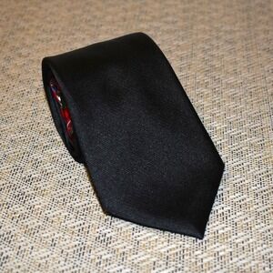 Tommy Hilfiger Necktie Mens Extra Long Black New Solid and Plaid Tail Silk Tie